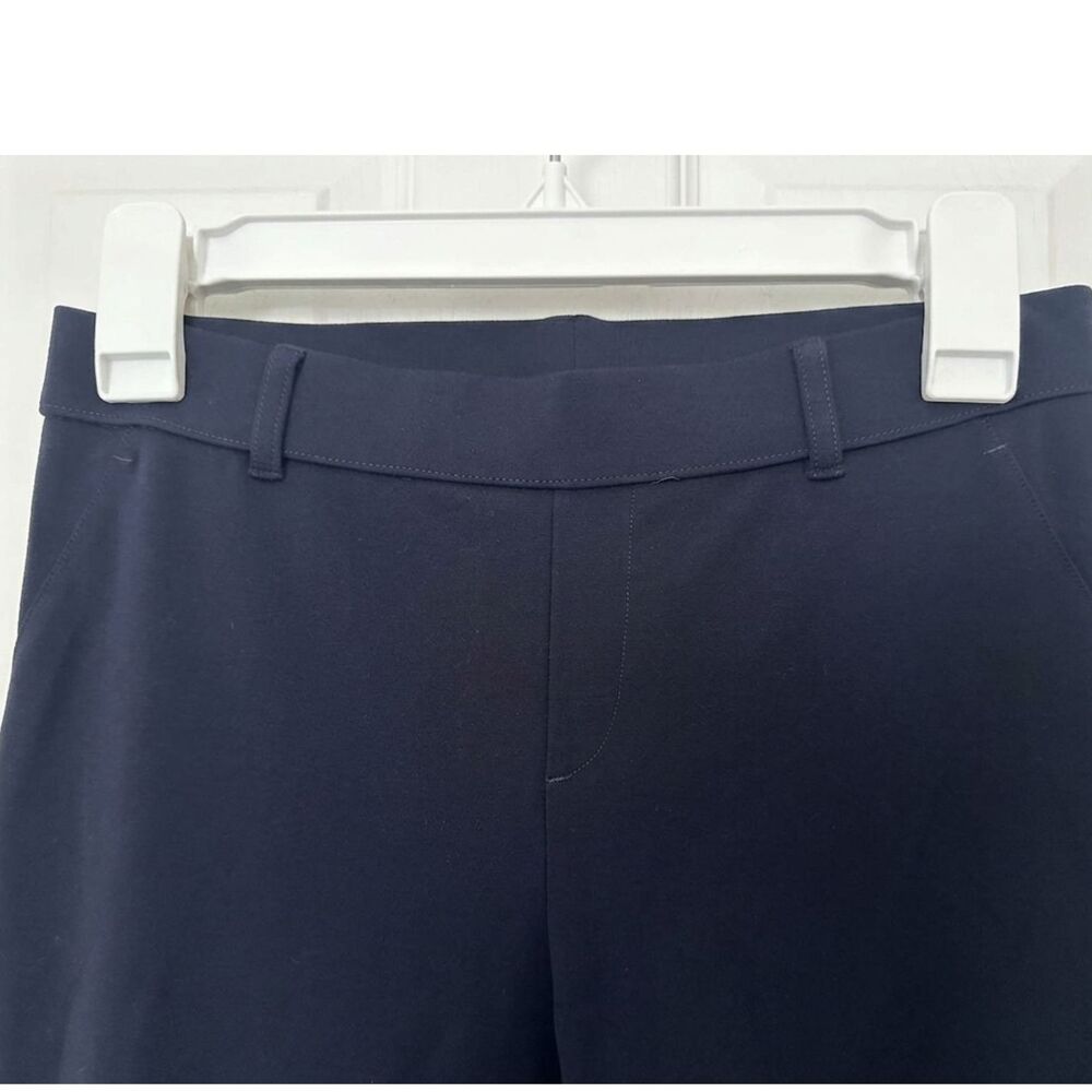 HUE Ponte Knit Pull On Leggings in Dark Navy Size M Career Wear - Picture 3 of 7